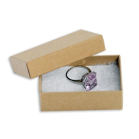 Bsc Preferred 2-1/2 x 1-1/2 x-7/8'' Kraft Jewelry Boxes, 100PK BUY00020077